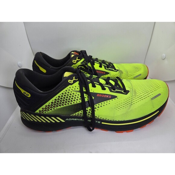 Brooks Adrenaline GTS 22 Shoes Mens 14 D Green Running Athletic Workout Sneakers - Picture 1 of 10